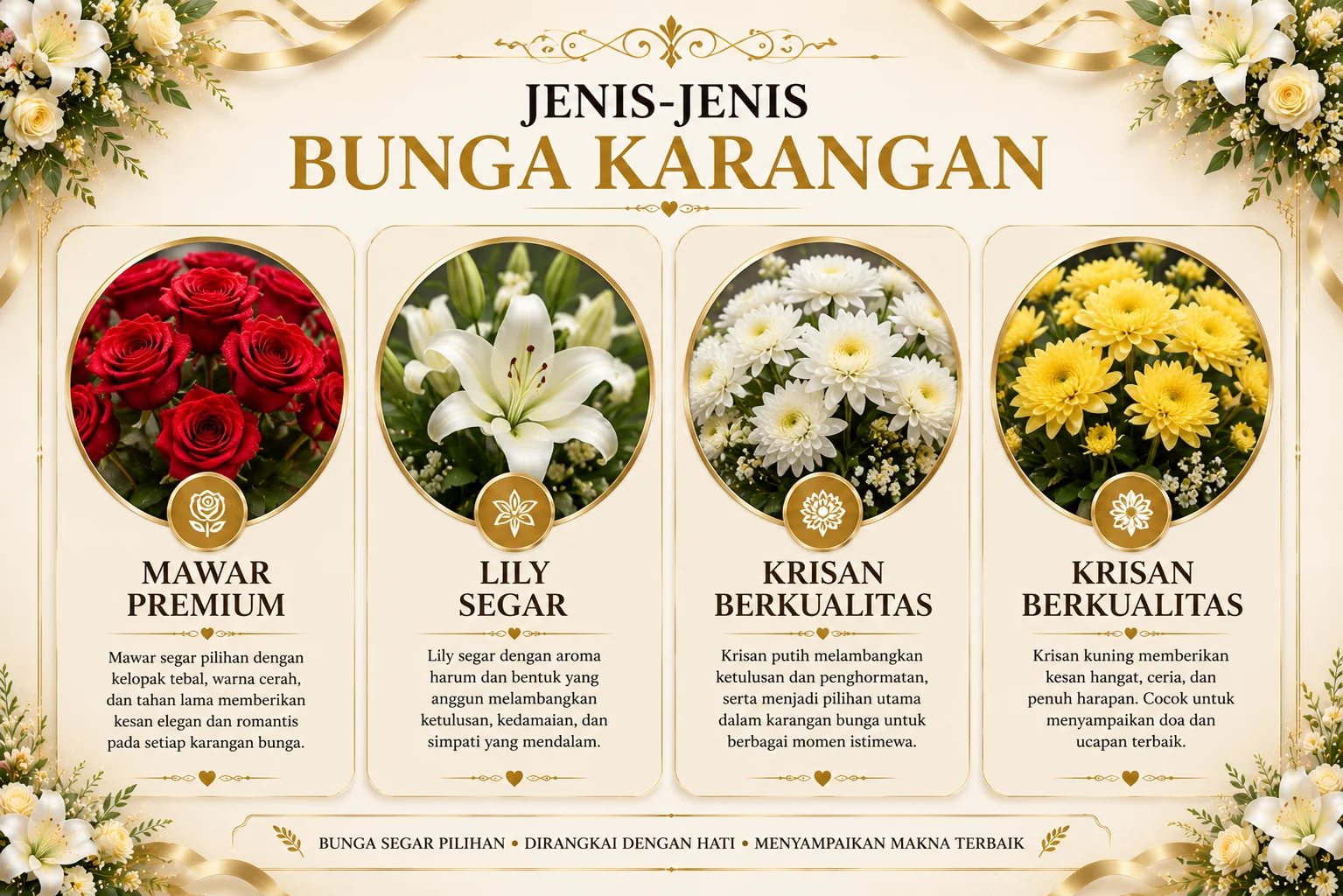 Jenis Bunga Karangan Bunga